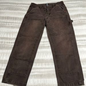 brown double knee workwear pant (Urban outfitters)